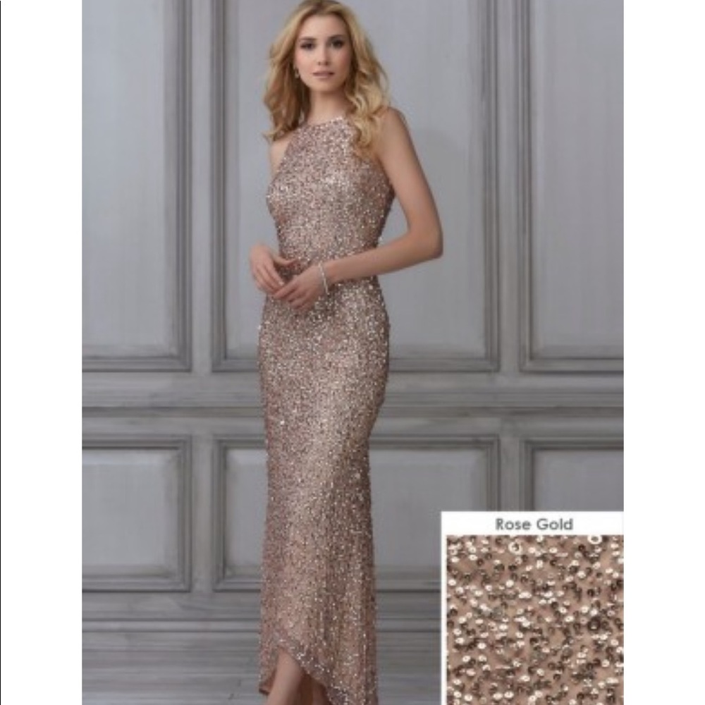 Adrianna Papell Rose Gold dress